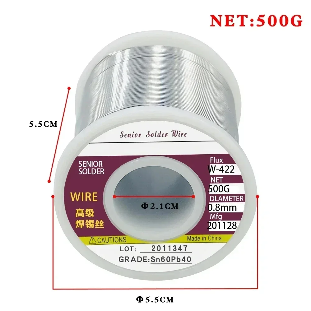 100g/200/500g Electronic Soldering Tin Wire 0.8/1.0mm Tin Melt Rosin Core Solder Soldering Wire Roll FLUX2.0% Low Temperature