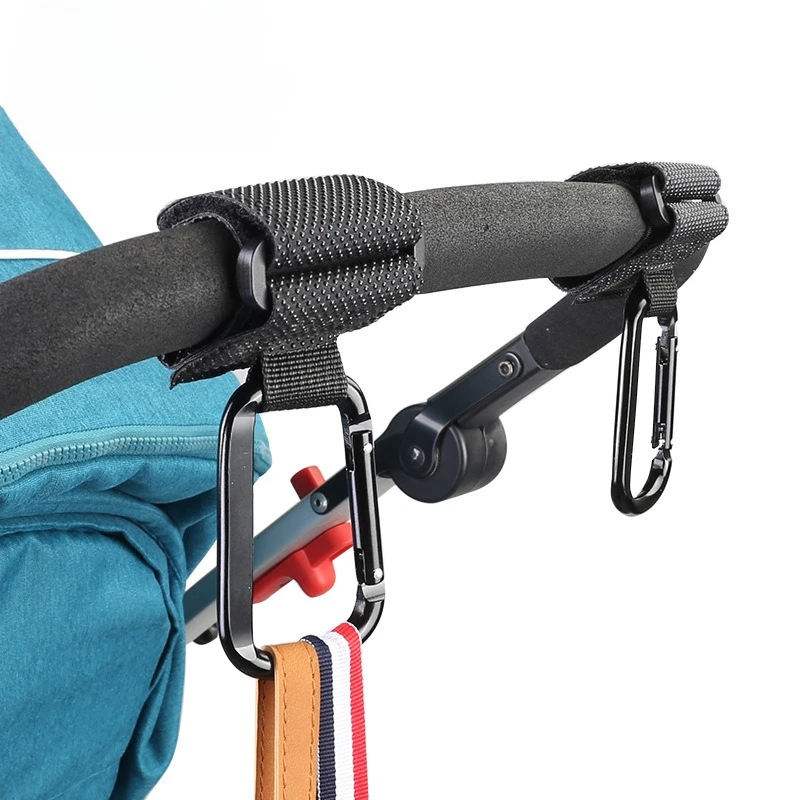 2 Pieces Baby Stroller Hooks High-quality Metal Stroller Hook Clips