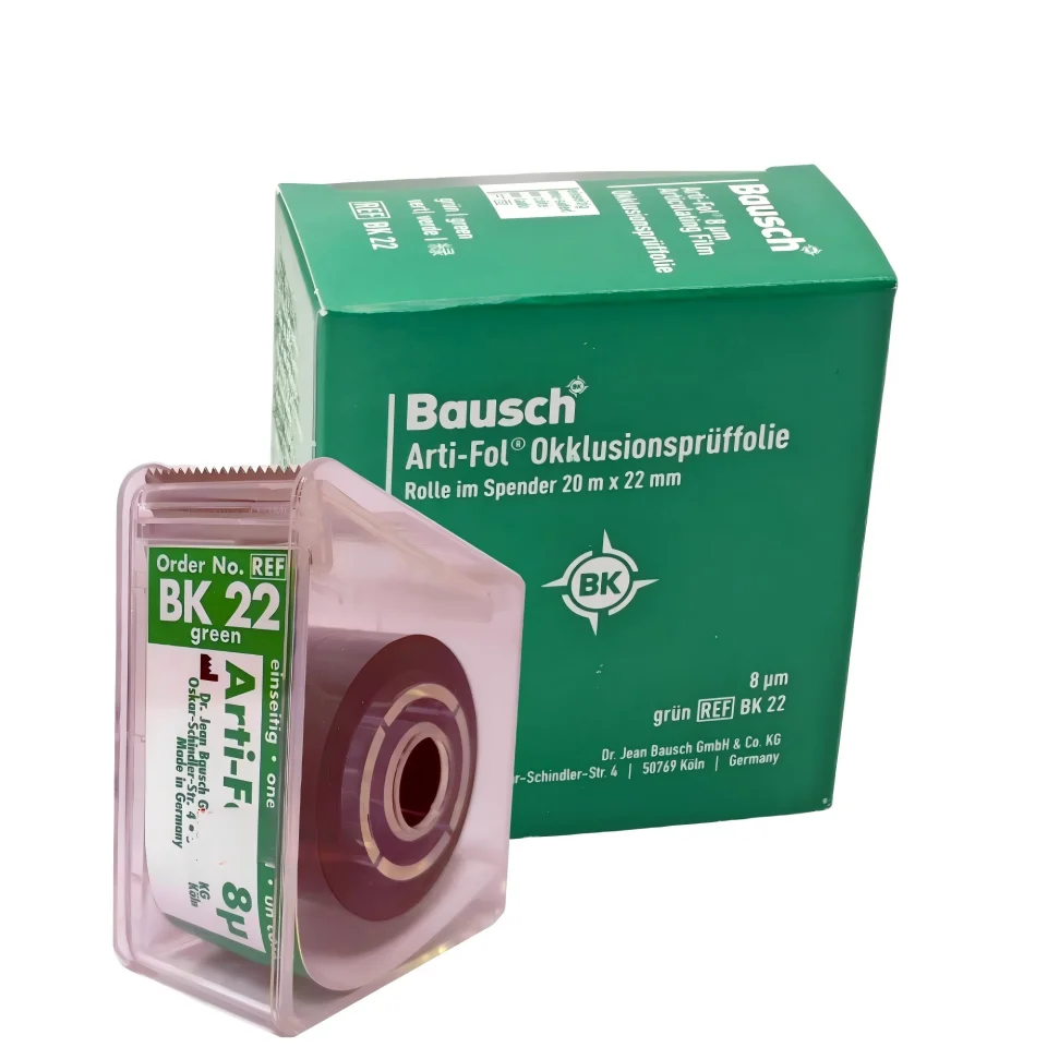 

Бумага для окклюзионных оттисков Bausch, 8 мкм, ультратонкая, для регистрации прикуса, стоматологический инструмент
