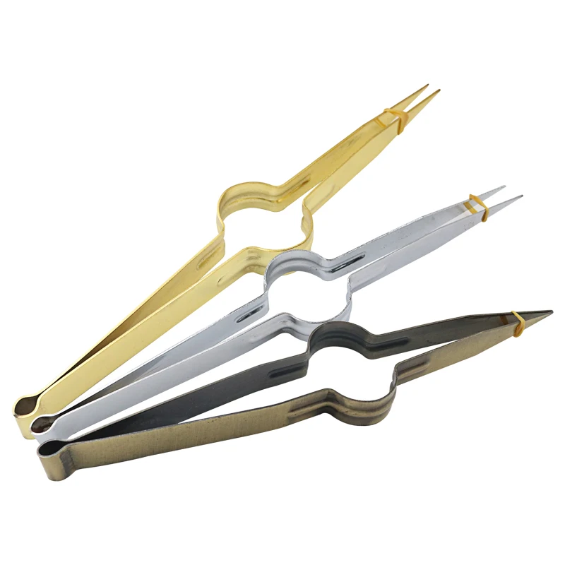 1PC New Stainless steel Shisha Hookah Chicha Narguile Tongs Tweezers Clamp Charcoal Accessories