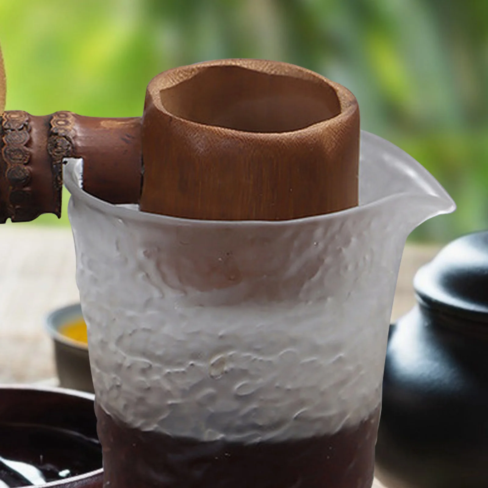 

1Pcs Sturdy Bamboo Tea Colander Ergonomic Handle Practical for Home and Tea Rooms Use Mesh Filter Filter with Handle