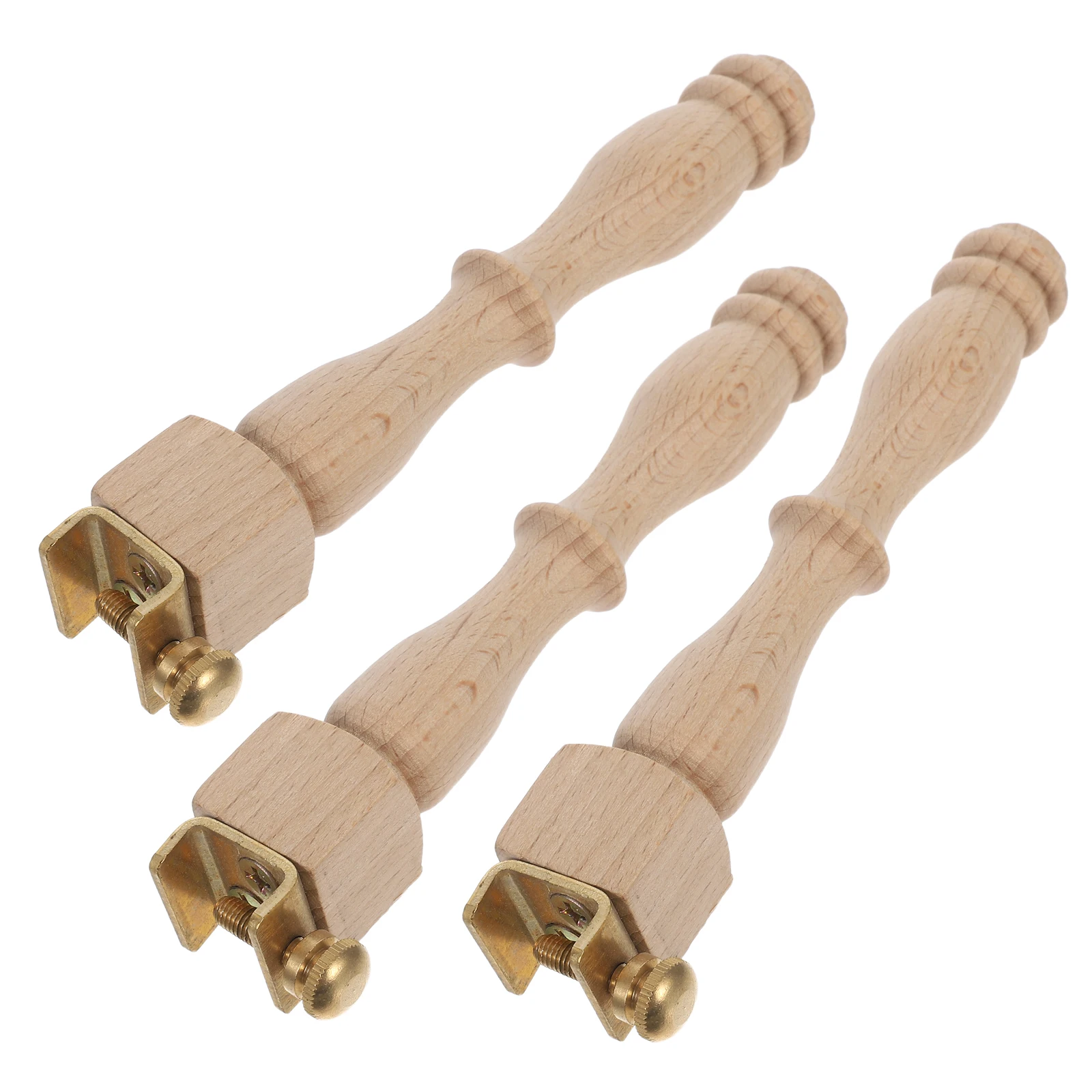 

3Pcs Compact Embroidery Frame Legs Wooden Detachable Stand for Decorative Stitching Smooth Finish Lightweight Crafting Cross