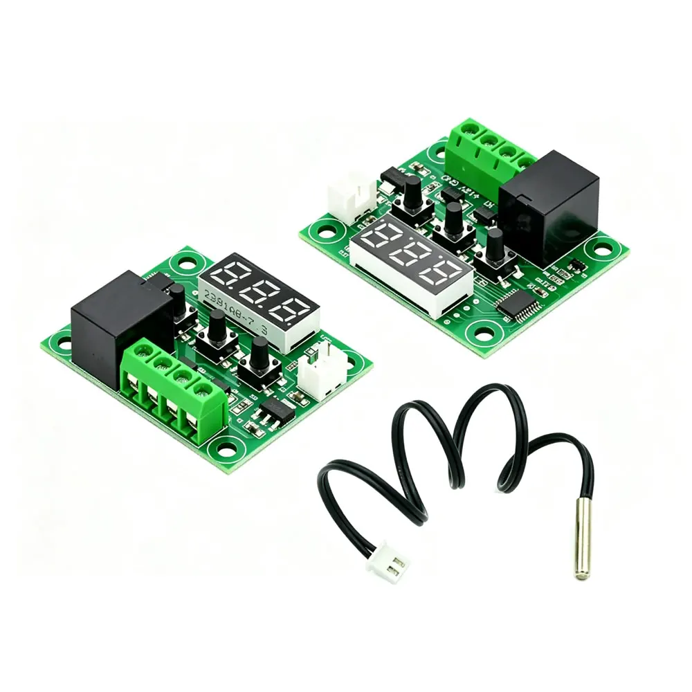 W1209 DC 12V Red/Blue heat cool temp thermostat temperature control switch temperature controller XH-W1209