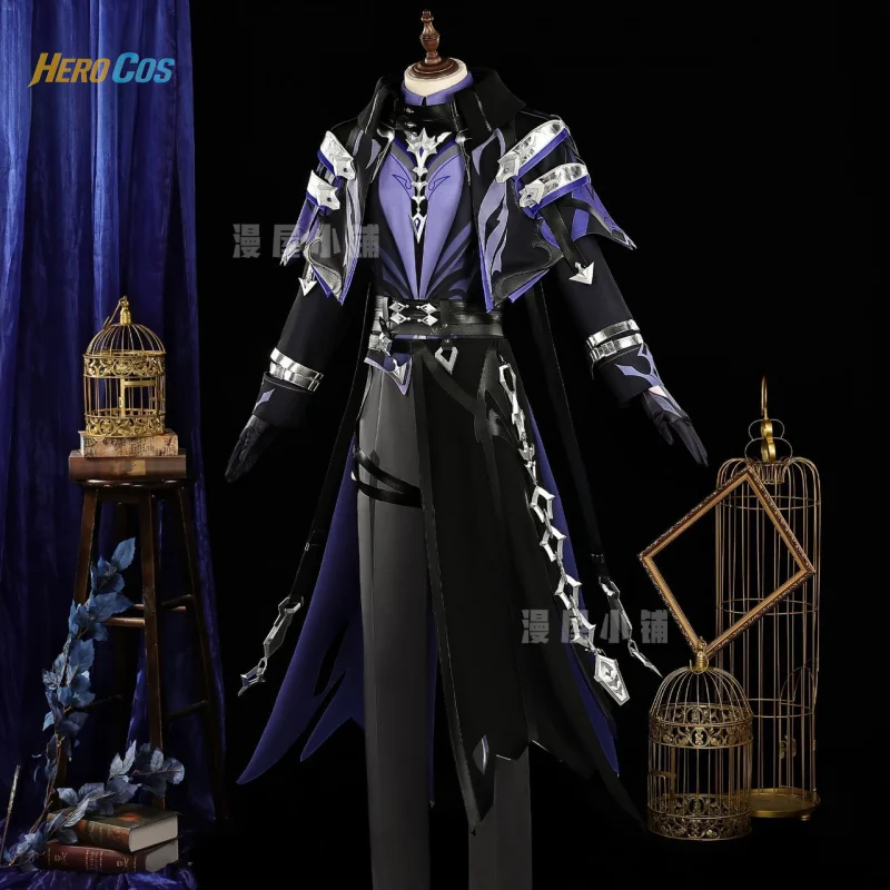 

Genshin Impact Kyryll Chudomirovich Flins Cosplay Costume Party Fashion Handsome Uniform Halloween Role Play Clothing HERO Cos