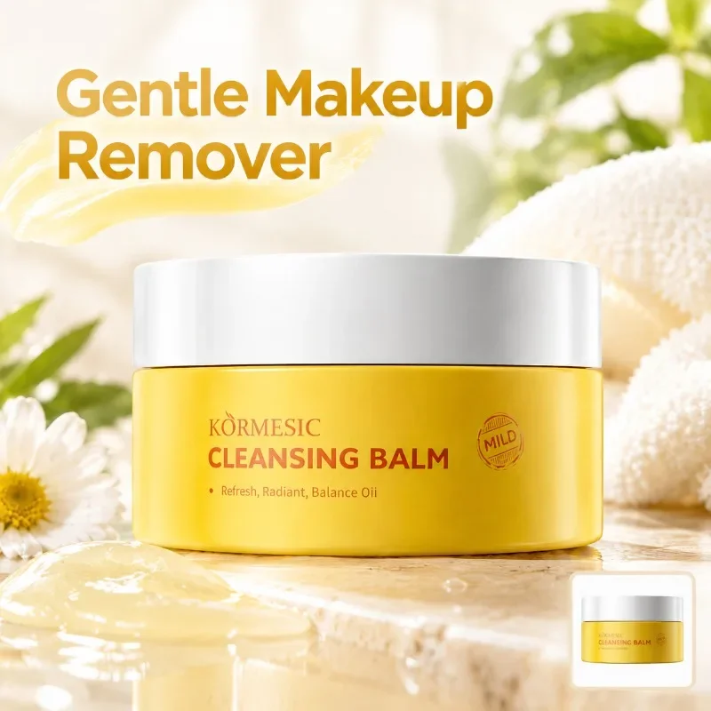 Lightweight Cleansing Balm Mild Silky Texture Dissolve Stubborn Facial Makeup Nurture Delicate Skin Block Clogged Pores Maintain