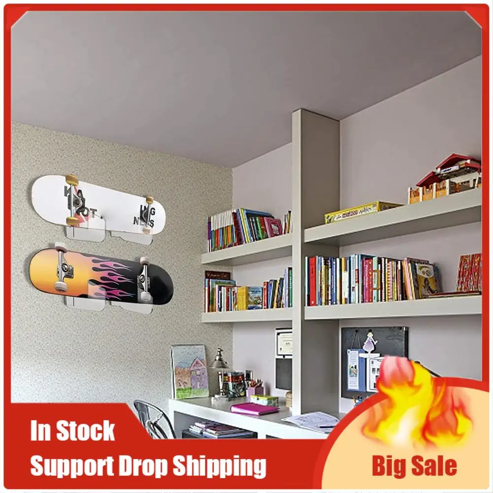 A35F ชั้นวางสเก็ตบอร์ดติดผนังบ้านใหม่, ชั้นวางสเก็ตบอร์ดติดผนัง, ชั้นวางสเก็ตบอร์ด