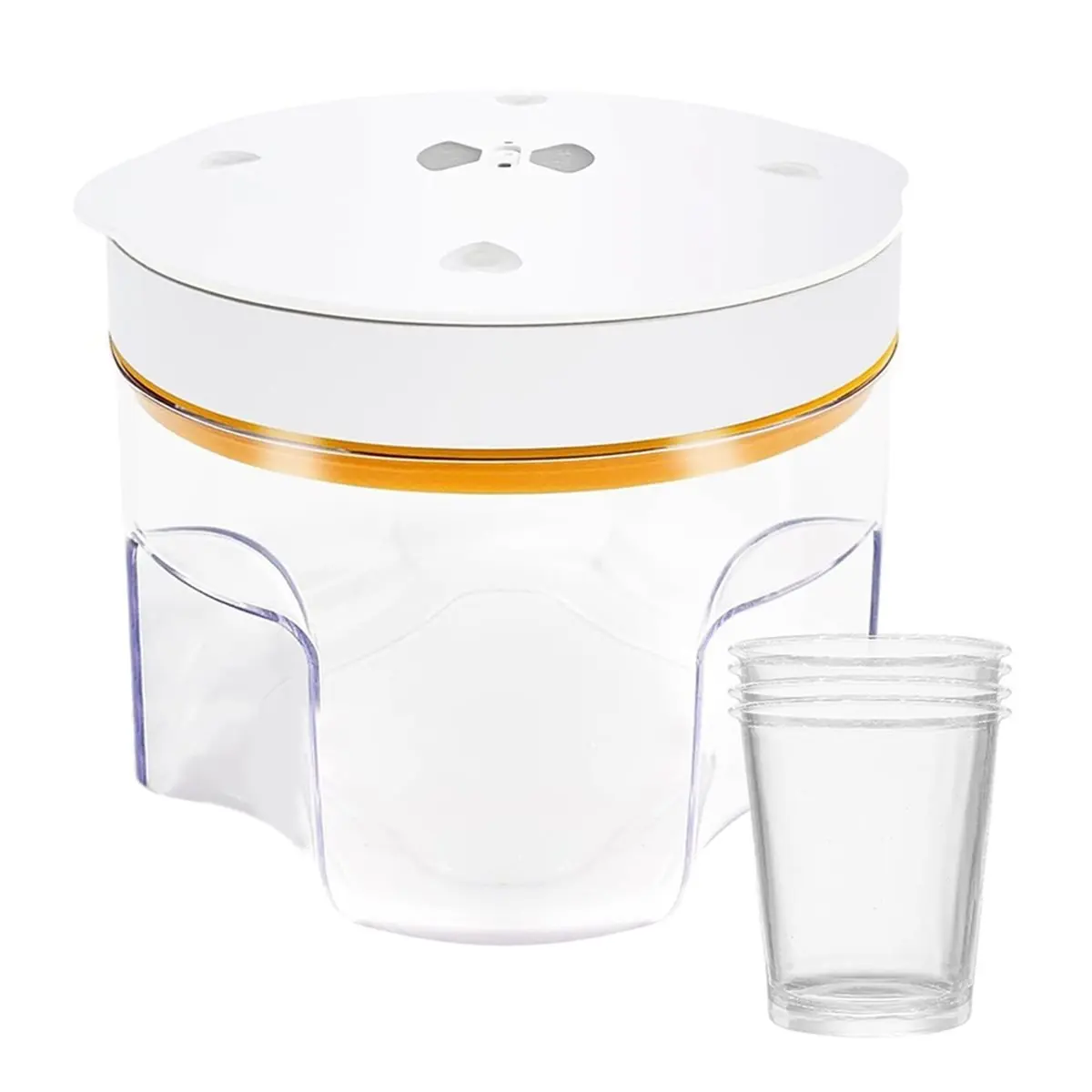 SSR Resin Bubble Remover with Timing,95 KPa Resin Vacuum Chamber, 2L Epoxy Resin Bubble Remover Machine for Molds US Plug B