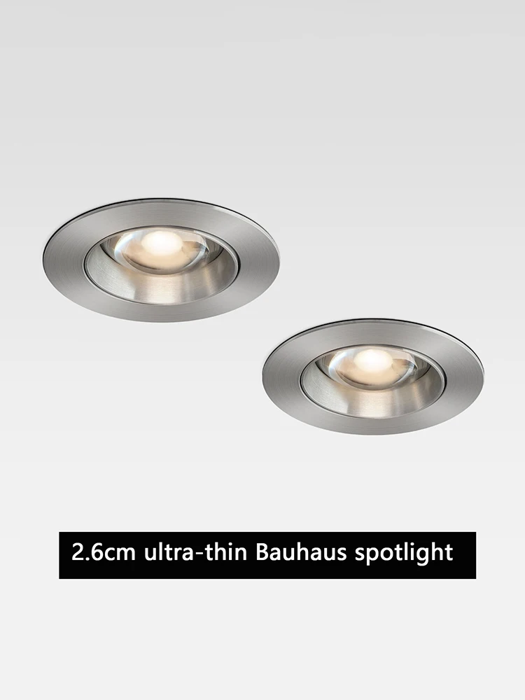 Bauhaus industrial style Embedded LED ceiling light spotlight Ultra-thin LED 5W/7W/9W/12W adjustable spotlight Indoor Lighting