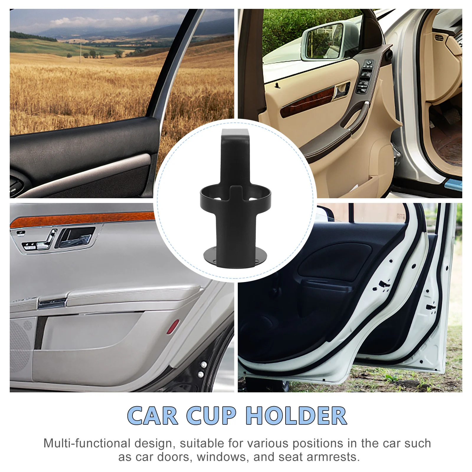 

Portable Car Cup Holder Hanging Design Rotatable Base for Backseat Door Window Drink Holder Cup Holders Drink Holders for Boats
