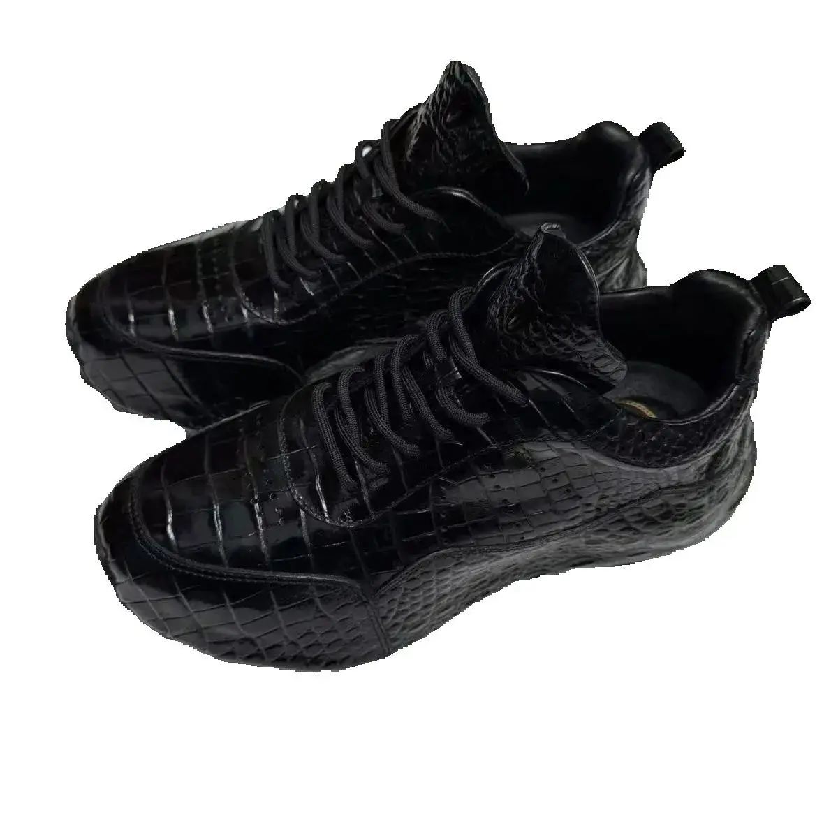 2025 new arrival Crocodile skin Genuine Leather casual shoes men,male sneaker PDD627