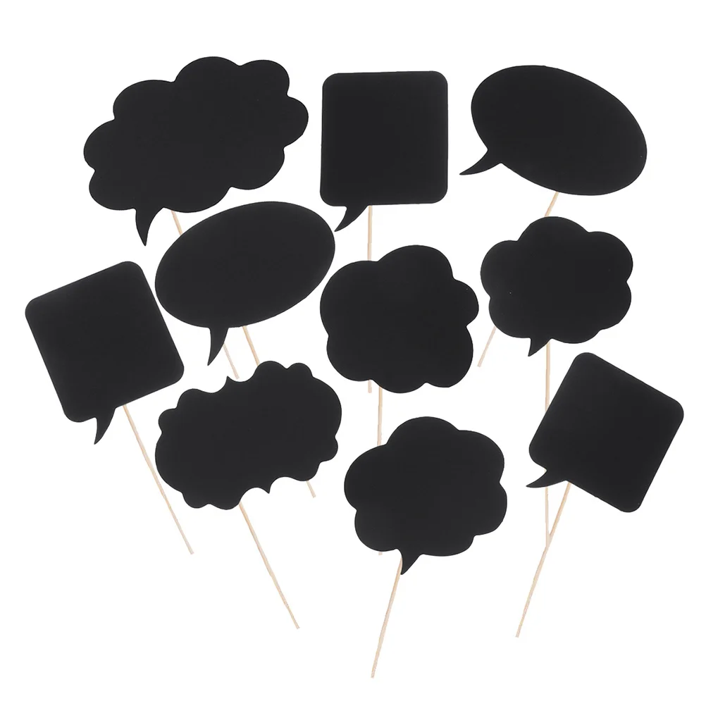 

30Pcs Lightweight DIY Chalkboard Photo Props Party Supplies Gift Photo Props Party Favors Paper Chalkbosrd