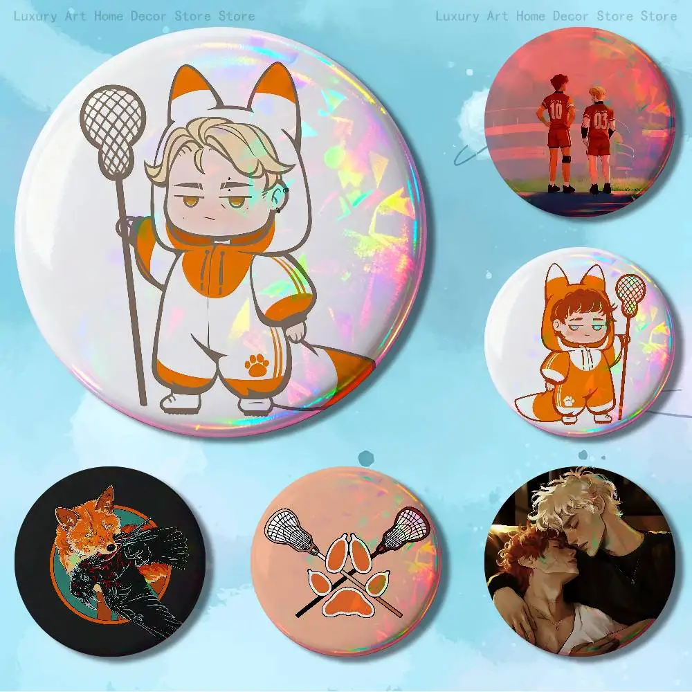 

The F-Foxhole C-Court 32mm 58mm 75mm 44mm 25mm Anime Badges Brooches DIY Pins Decorations Birthday Gifts