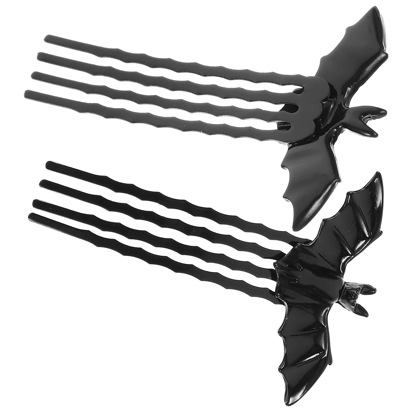 

2 шт., расчески для волос в форме летучей мыши, премиальный сплав, заколка для волос на Хэллоуин, аксессуары для головных уборов для карнавального костюма, празднования