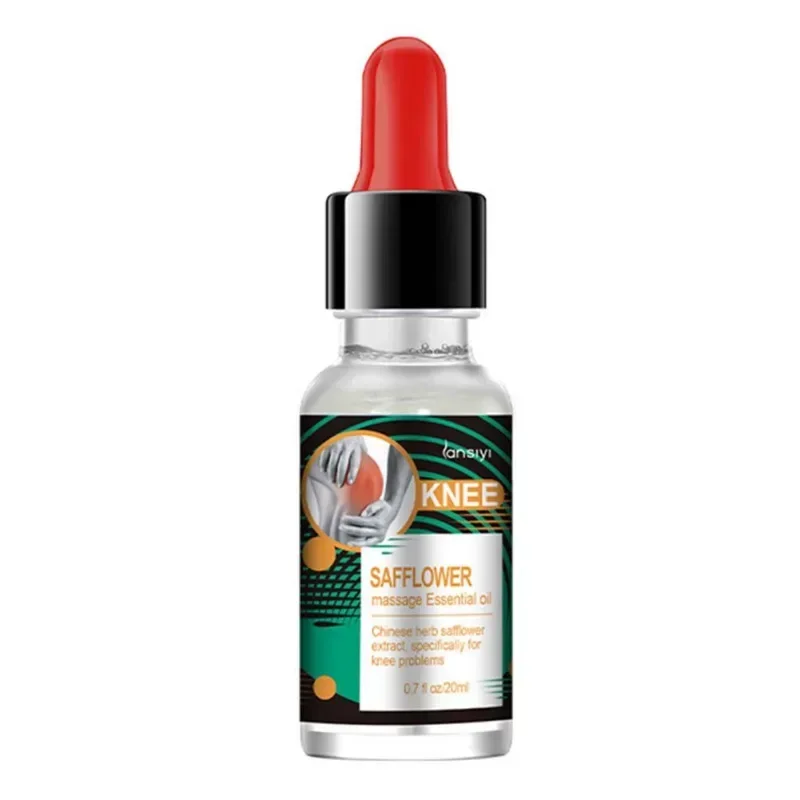 20ml Knee Back Pain Reliever Herbal Ginger Safflower Massage Oil Joint Pain Treatment