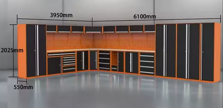 Garage Workstation Corner Cabinet System Tool Cabinets for Efficient Organization