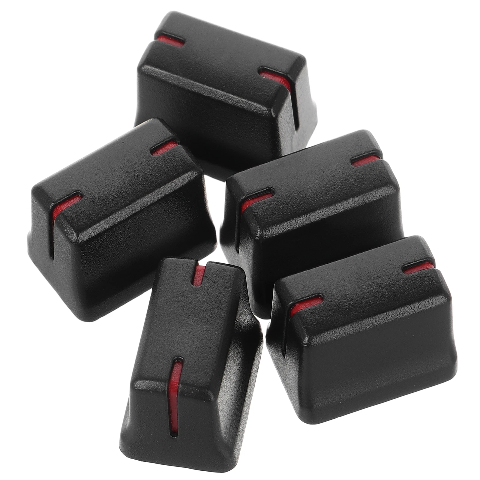 

5pcs Potentiometer Cap Console Mixer Slider Knobs Replacement Parts Plastic 1X4mm Compact Size Long Term Use Easy Audio