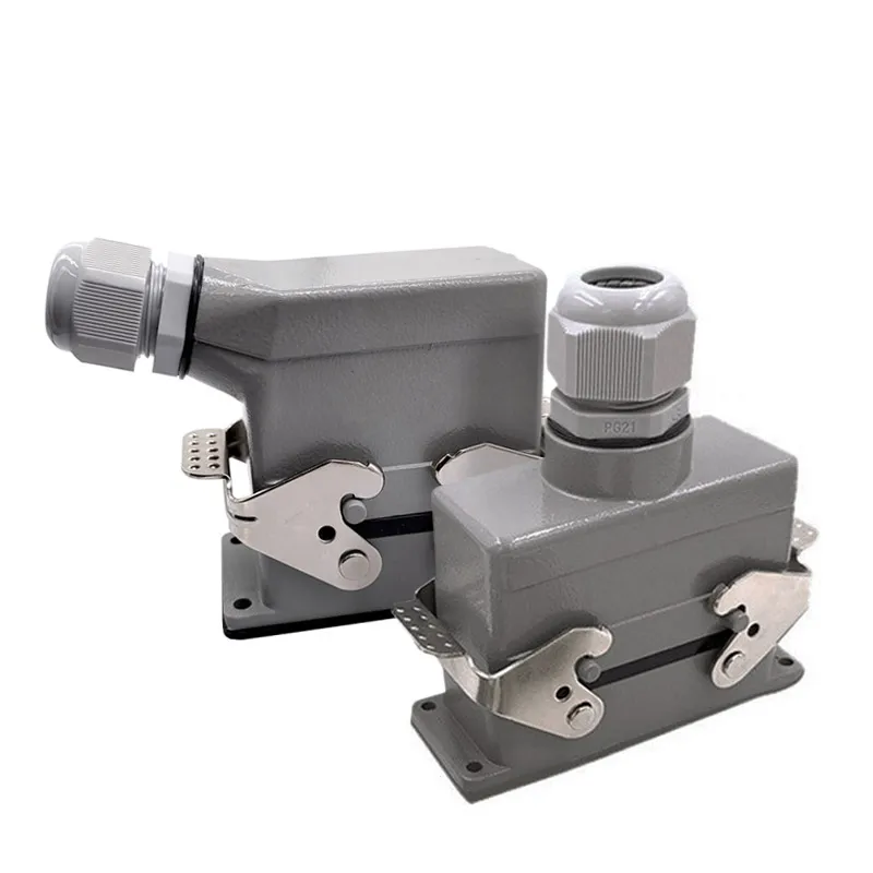 Industrial Heavy Duty 35A 6-Pin Screw Connection Rectangular Connector Plug HDC-HSB-006 F/M - Electrical Engineering Grade