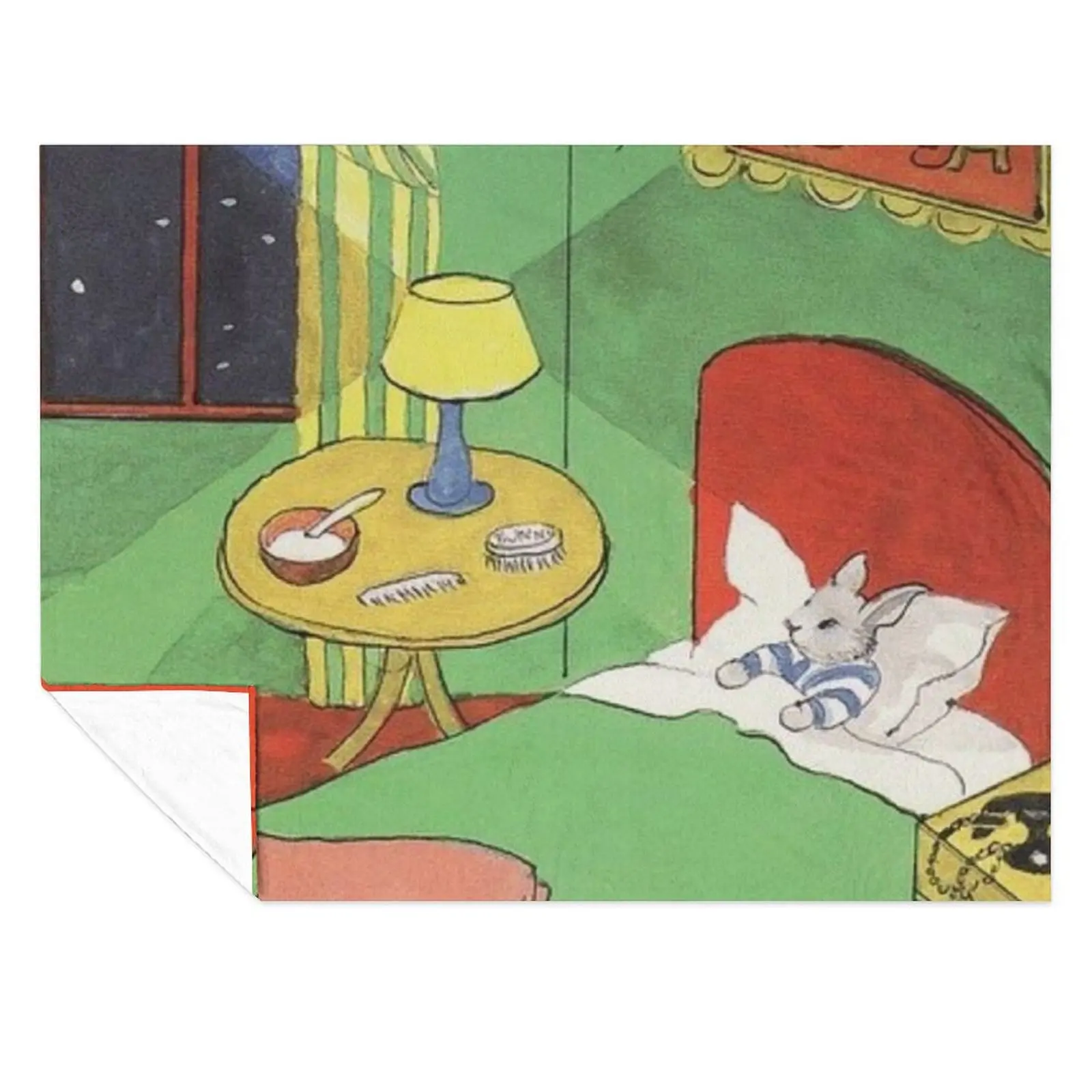 

goodnight moon bunny Throw Blanket Nap Luxury Designer Soft Plaid Blankets