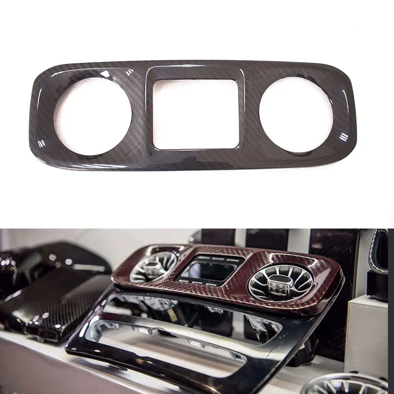 

2019y-2023year G class W464 G500 G63 car carbon fiber center console plate auto parts other interior accessories