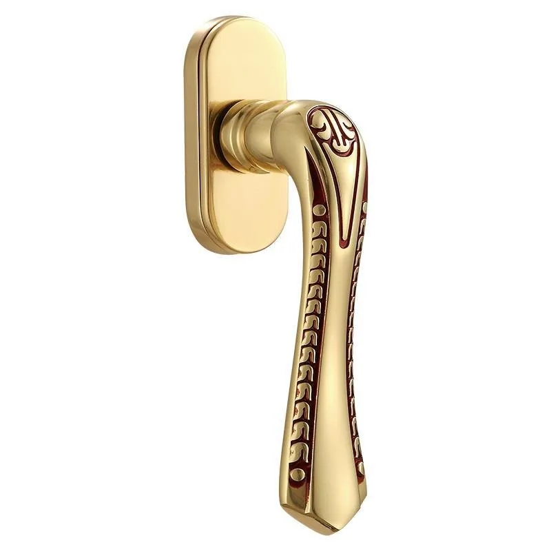 Brass Forged Thick Solid Window Handle External Open and External Push Window Handle Accessories