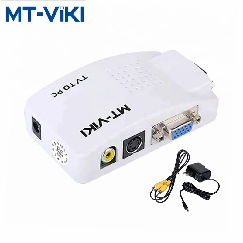 MT-VIKI SV/AV to VGA video signal converter for set-top box computer host TV to monitor MT-TP02