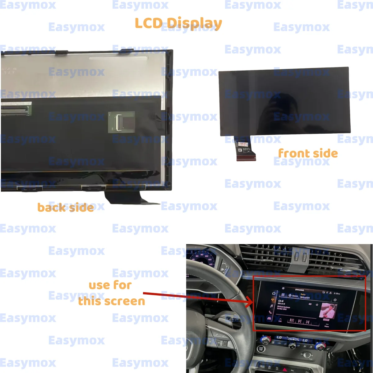 

LCD Display For 2019-2023 Audi MMI Touch Infotainment 10.1-inch Compatible for Part 81A 919 606