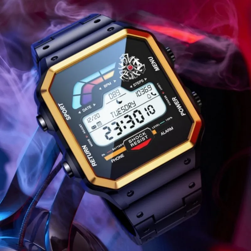 

AW38 Sports Smart Watch Men 1.54-inch TFT Screen Octagonal Design Metal Case Shockproof Waterproof BT Calls AI Voice Assistant