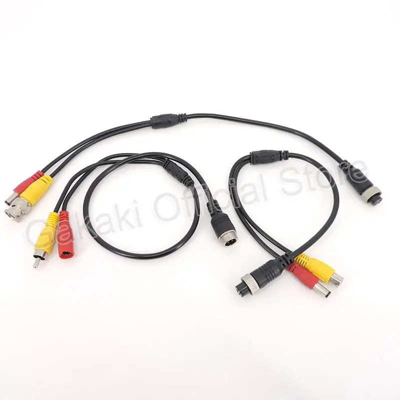 Aviation Head M12 4Pin male female to BNC DC RCA MALE FEMALE Extension Connector Cable Adapter for CCTV Camera Security 