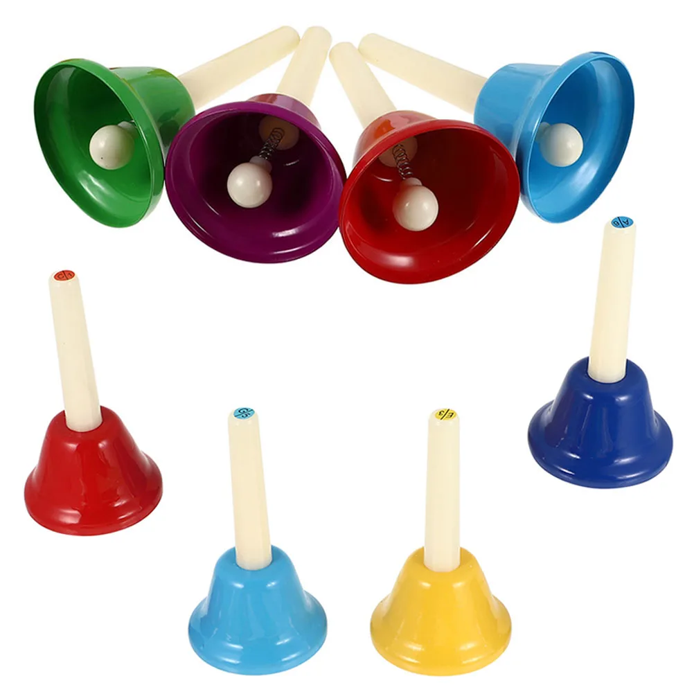 8-Kinder-Percussion für Bell-Kit, Musikglocken für Kinder, Hand, lustiges Spielzeug, buntes Kleinkind