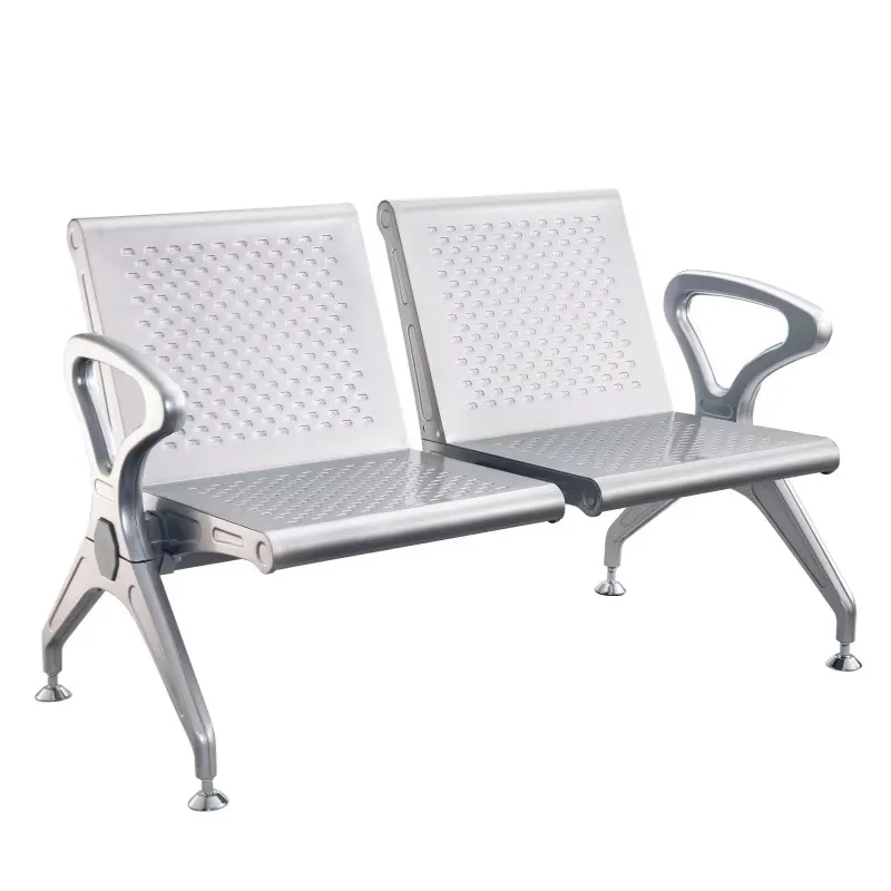 Factory Direct Commercial Stainless Steel Waiting Chair Hospital Public Waiting Room Bench Chair 2 or 3 Seat Airport Chairpromot