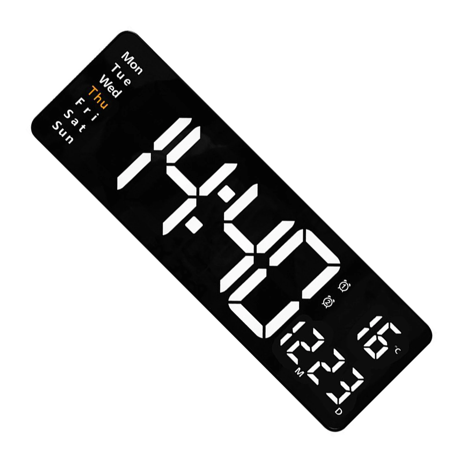 Large Wall Clock With Led Display Suitable For Bedroom Decoration Even If Power Off Without