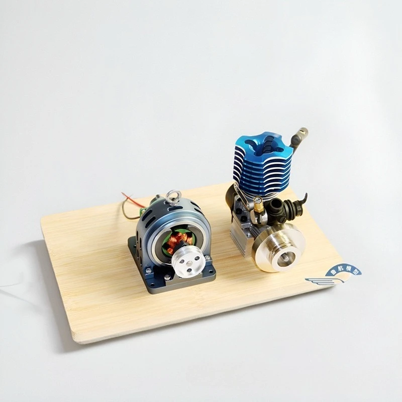 Vintage model methanol micro generator motor movement metal housing generator 12v