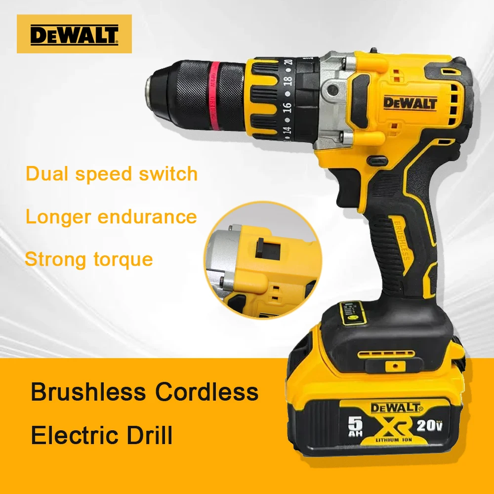 

Dewalt DCD791 20v Electric impact Driver Household Brushless Impact Drill Pistol Drill Electric Screwdriver Bare Power Tool