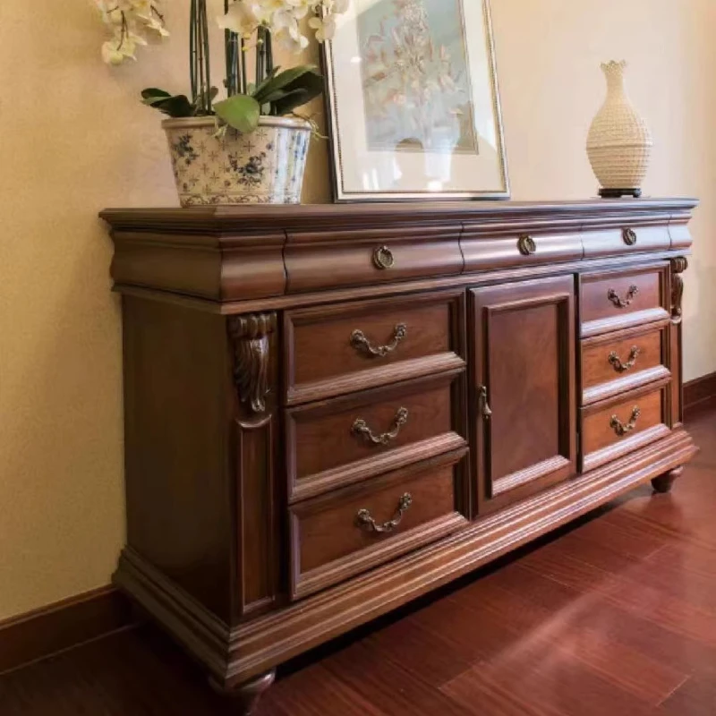 

Wooden chest, modern minimalist bedroom chest, dresser
