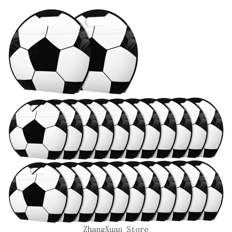 24 Stück Sportball-Thementasche, wasserdichte, durchsichtige Kunststoff-Geschenktüte für Kindergeburtstag, 3 x – Detail 2