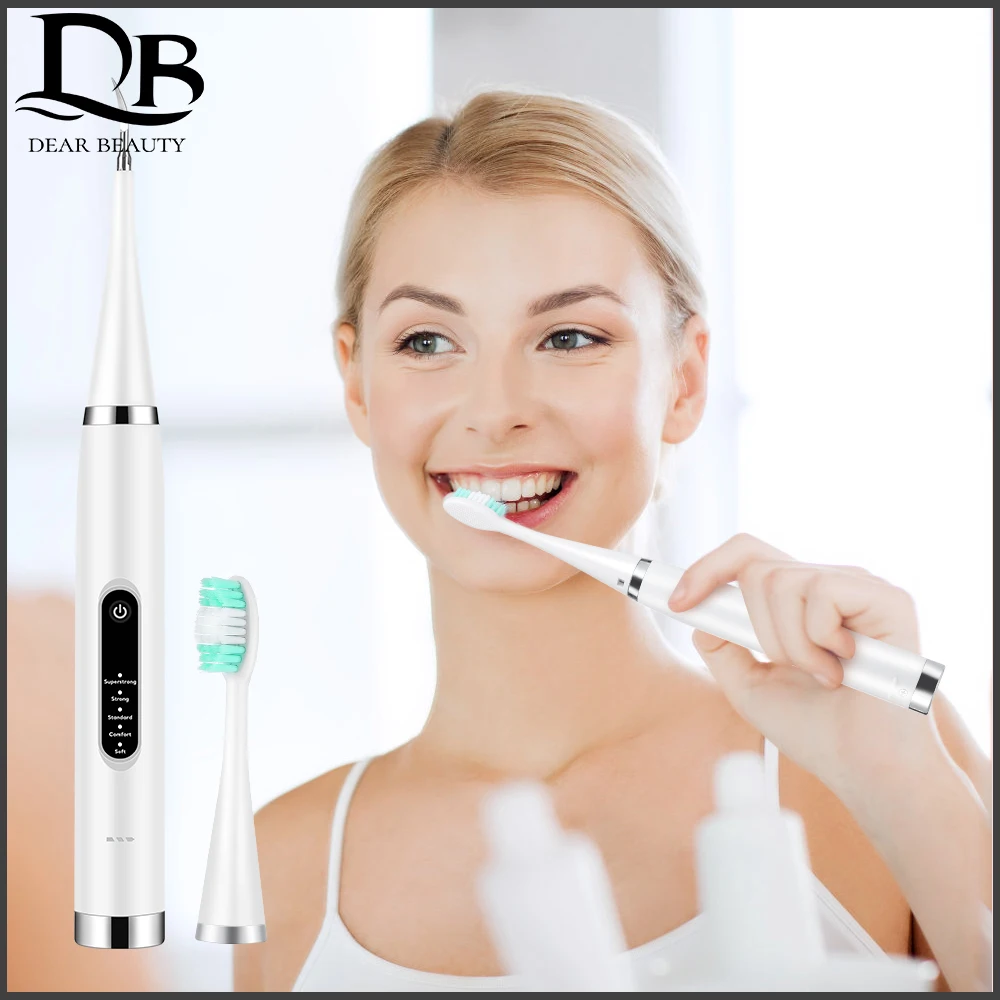 

Electric Built-in Battery Toothbrush Intelligent Sonic Vibration Soft Teeth Cleaner Whitening Remove Yellow Teeth Tartar