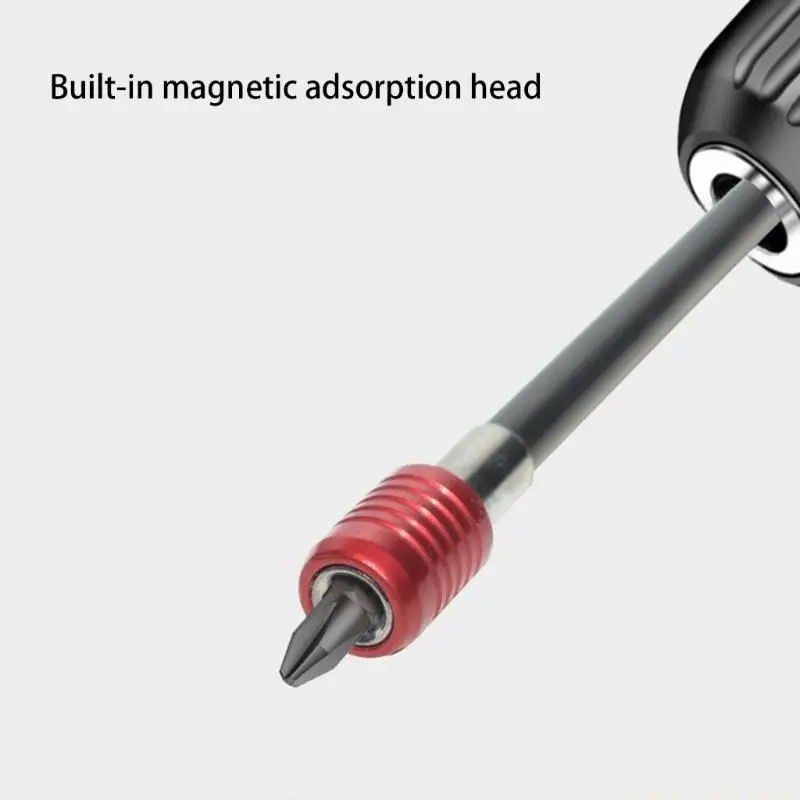 

A2BE 300mm Hexagonal Handle with Comfortable Grip Quick Release Screwdriver Extension Rod for Tight Space Accessories