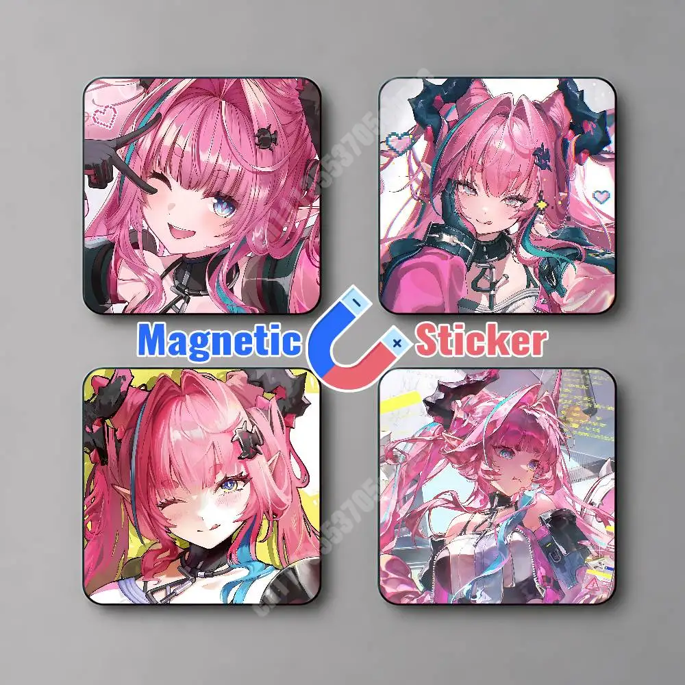 Arknights Endfield Yvonne Magnetic Sticker Removable Fridge Decal for Metal Surfaces Magnet Label