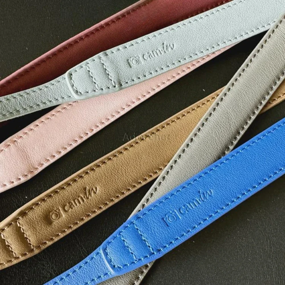 Leather Shoulder Strap Retro Hole Type Universal Cowhide Leather Camera Strap Compatible For DSLR/ Mirrorless Camera