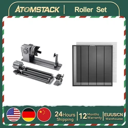 Atomstack R1 R3 PRO rullo rotante + F2 tagliere incisione tazza/anelli/oggetto sferico/irregolare per 95% incisore Laser CNC