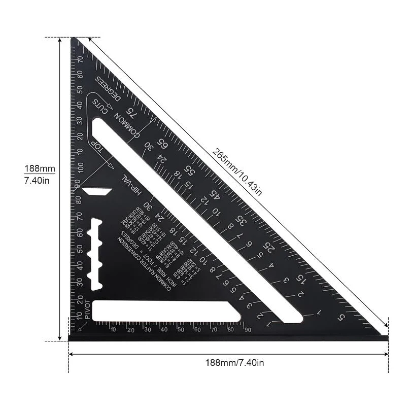 Professional 305mm Combination Square Angle Rulers with Bubble Level Adjustable Protractor Right Angle Ruler Measuring Tools