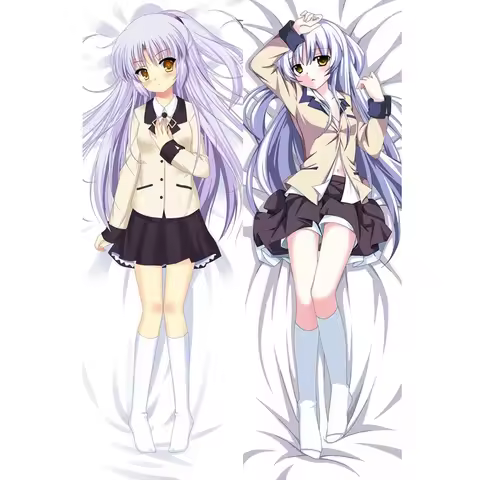 180cm Anime Angel Beats! Tachibana Kanade Dakimakura Pillow Case Waifu Body Hugging Cushion Cover Bedding Decorative Pillowcase