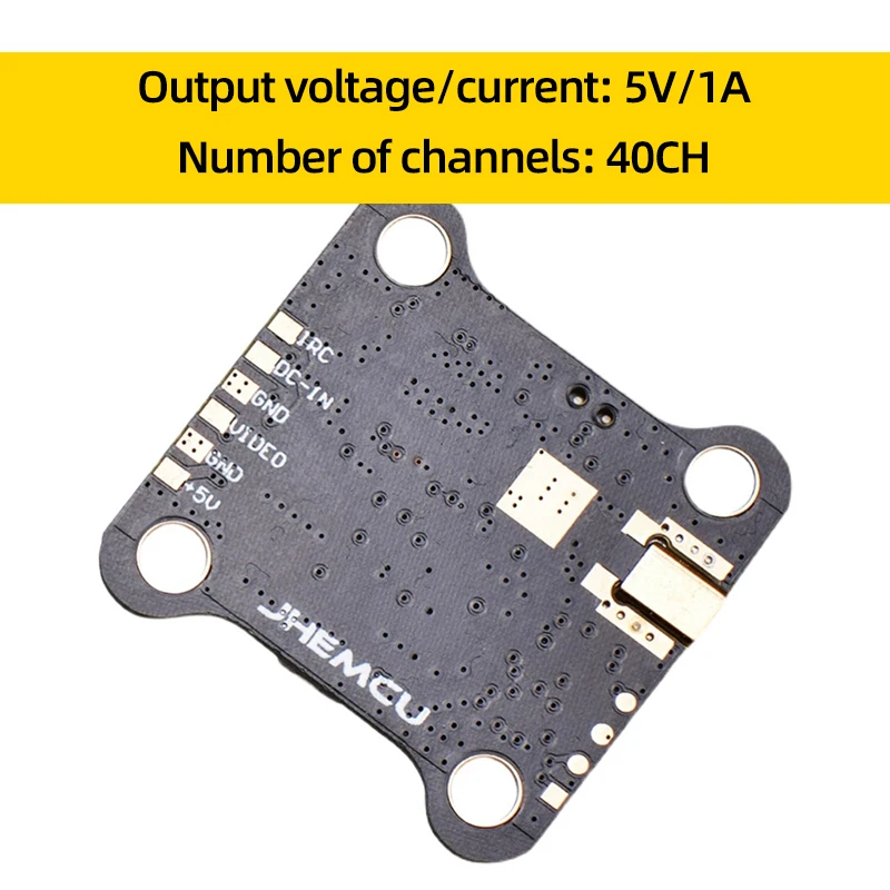 JHEMCU VTX20-600 5.8G 40CH FPV VTX صورة الارسال PIT/25/100/200/400/600mW ل RC FPV طويلة المدى سباق الطائرة بدون طيار