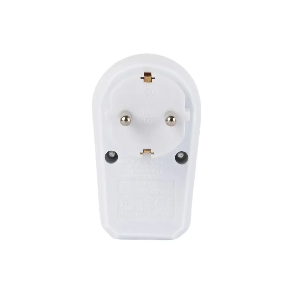 2 PCS Shock-proof European Standard German Plug Adapter Extender Switch Power Conversion White Portable Socket Adapter Hotel