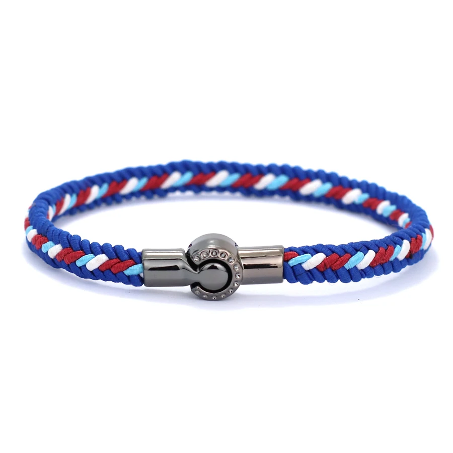 Handmade Ethnic Rope Bracelet with Magnetic Clasp