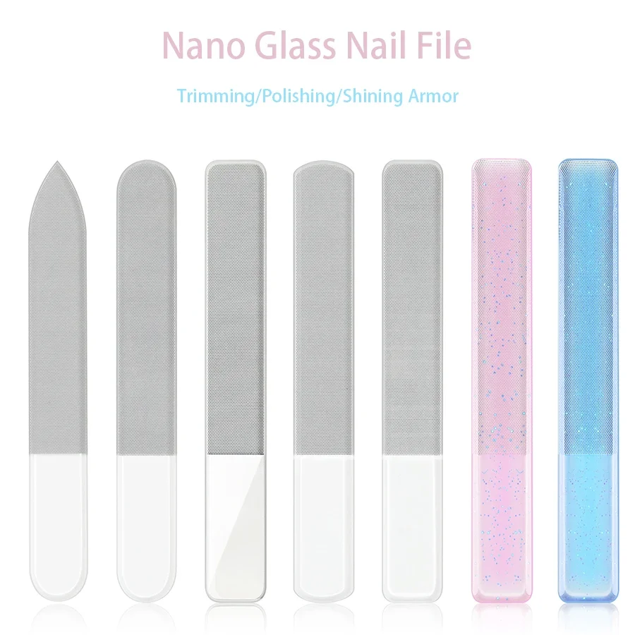 Nano Glass Nail Files Professional Polishing Manicure Art Tool Washable Make Nails Brighten Easily Like Nail Polish Accessories