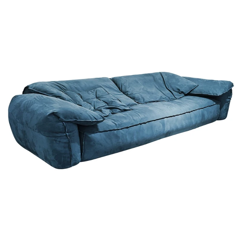 HHSmall Apartment Living Room Modern Simple Double-sided Matte Fabric Sofa