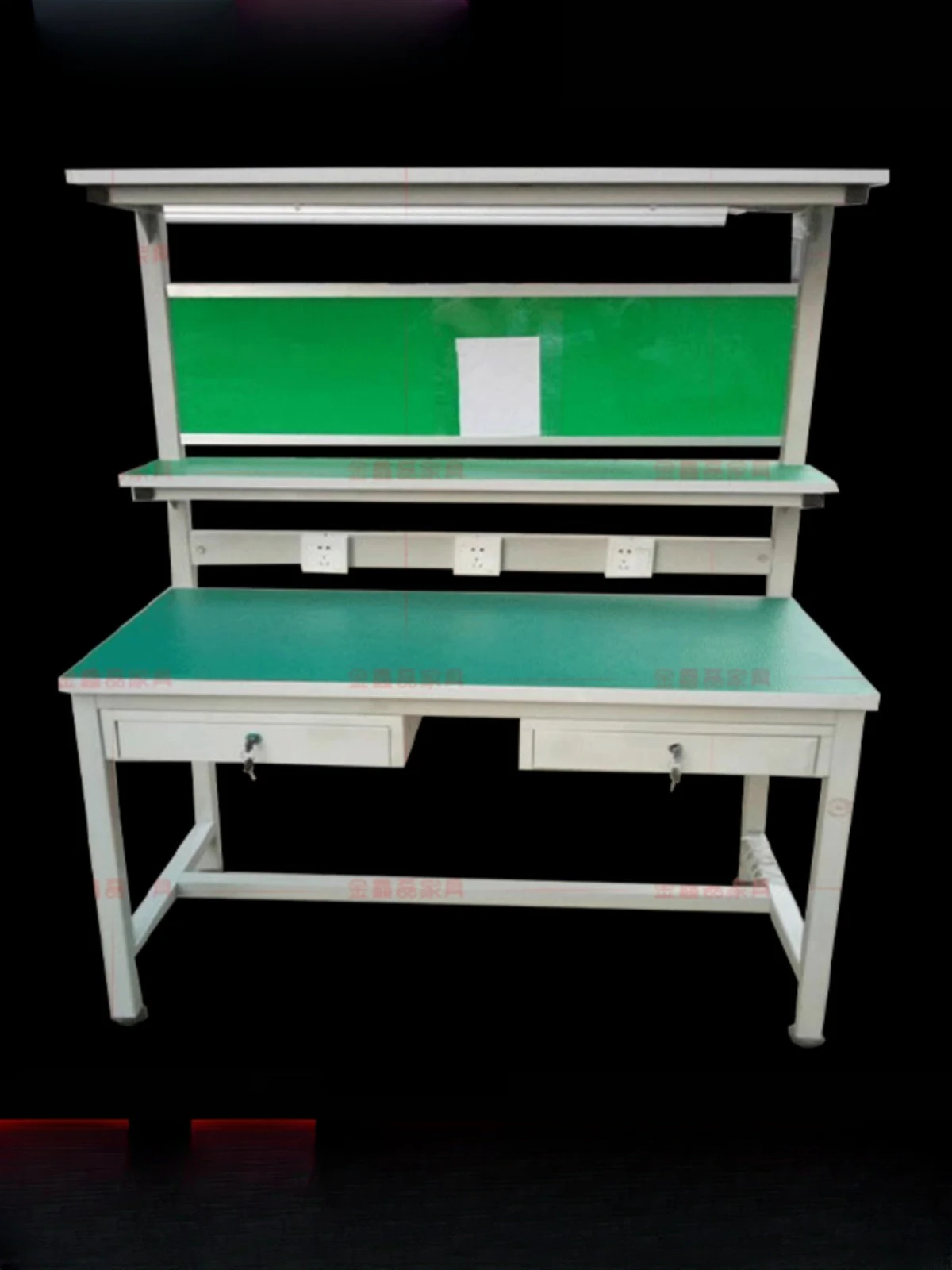 

Anti-static workbench Operating table with lamp drawer Electronic factory production line workbench