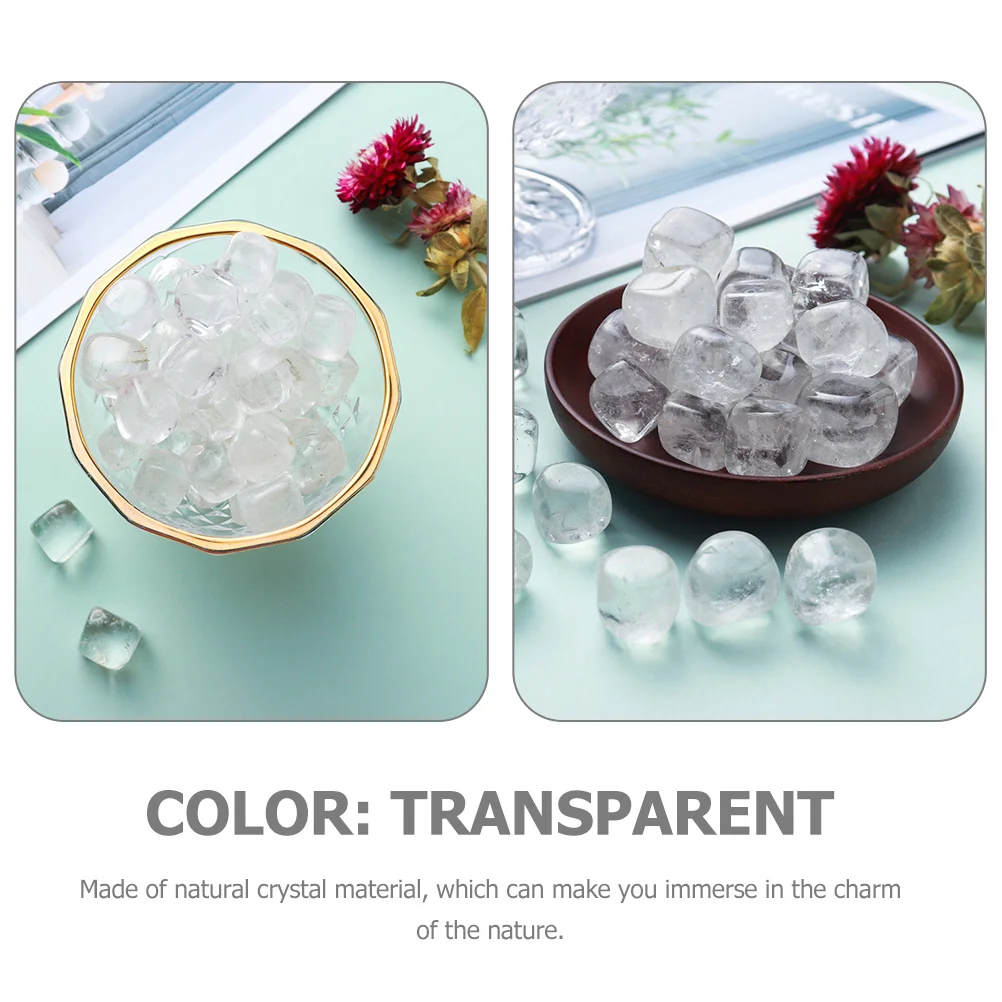 

1Set Miniature Square Crystal Stone Decor Natural Crystal Ornament Home Office Desktop Decoration Perfect Gift Stone