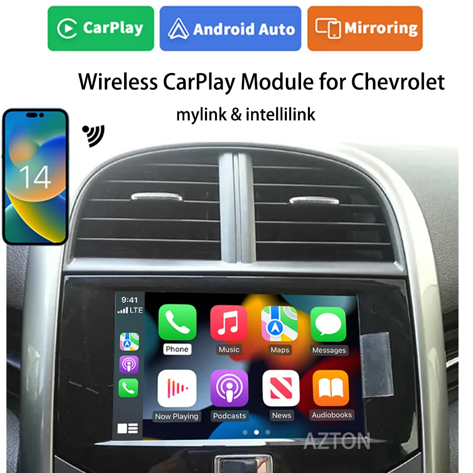 2024 Phone CarPlay Android Mirror Camera Adapter for Chevrolet Cruze Malibu Trax Opel Adam Corsa Mokka Car Exsiting Radio